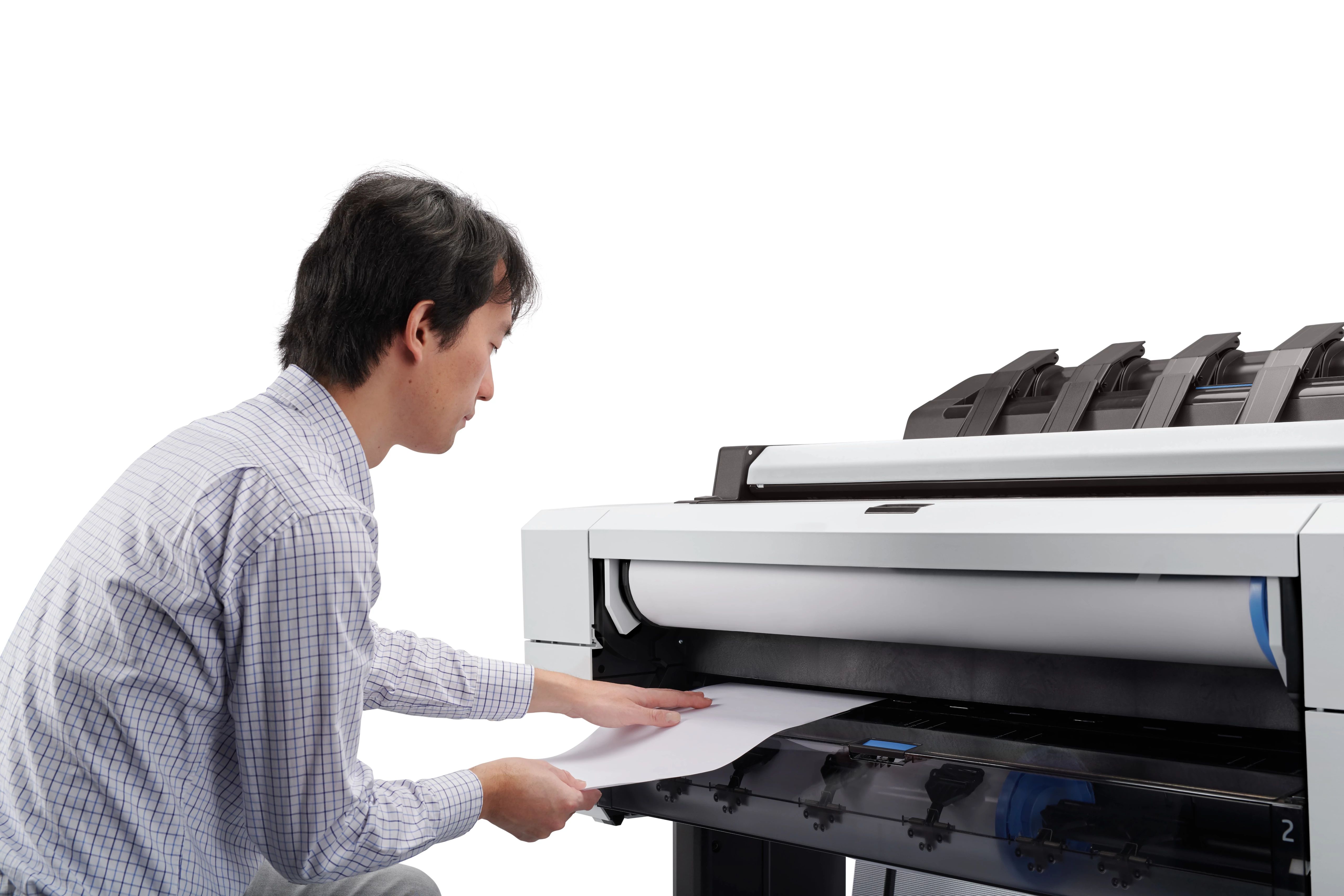 Designjet T2600 Loading Paper Sheet_M2158420